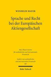 Sprache und Recht bei der Europäischen Aktiengesellschaft