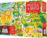 Puzzle und Buch: Im Zoo