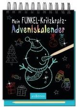 Mein Funkel-Kritzkratz-Adventskalender - Ein zauberhafter Kritzkratz-Block für Kinder
