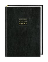 Terminer A6 2021. Leder schwarz