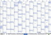 Mega-Posterplaner, blau 2021