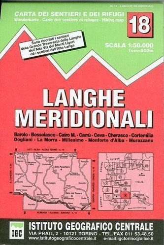 Wanderkarte 18 Langhe 1:50000 Wanderkarte 18 Langhe 1:50000