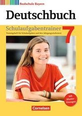 Deutschbuch 7. Jahrgangsstufe - Realschule Bayern - Schulaufgabentrainer mit Lösungen