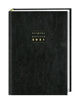 Terminer A5 2021. Leder schwarz