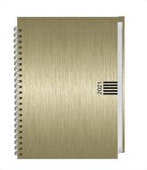 Wochen-Cheftimer A5, Alu gold 2021