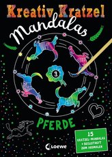 Kreativ-Kratzel Mandalas - Pferde