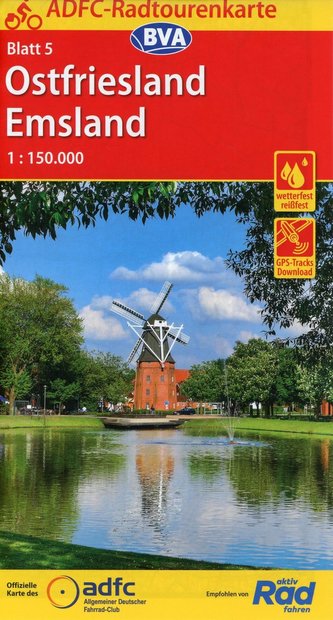 ADFC-Radtourenkarte 5 Ostfriesland / Emsland 1:150.000 ADFC-Radtourenkarte 5 Ostfriesland / Emsland 1:150.000