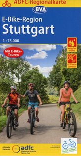 ADFC-Regionalkarte E-Bike-Region Stuttgart, 1:75.000, reiß- und wetterfest, mit GPS-Track Download