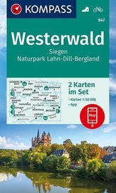 Westerwald, Siegen, Naturpark Lahn-Dill-Bergland 1:50 000