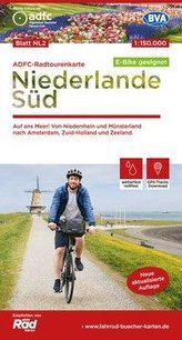 ADFC-Radtourenkarte NL 2 Niederlande Süd, 1:150.000, reiß- und wetterfest, GPS-Tracks Download