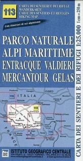 Wanderkarte 113 Alpi Marittime 1:50000