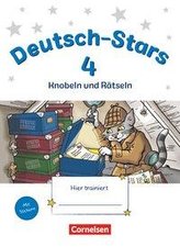 Deutsch-Stars 4. Schuljahr. Knobeln und Rätseln - Übungsheft. Mit Lösungen