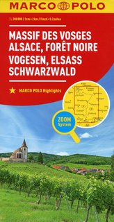 MARCO POLO Karte Frankreich Vogesen, Elsass, Schwarzwald 1:200 000