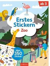 Erstes Stickern Zoo