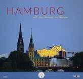 Hamburg City Lights 2021 - Großformatkalender