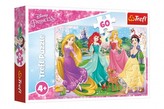 Puzzle Princezny Disney 33x22cm 60 dílků v krabičce 21x14x4cm