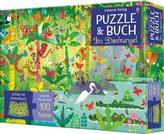 Puzzle und Buch: Im Dschungel