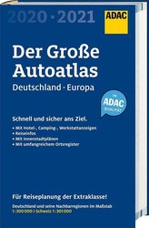 Großer ADAC Autoatlas 2020/2021, Deutschland 1:300 000, Europa 1:750 000