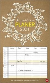 Chalk Drawing Familienplaner XL Kalender 2021