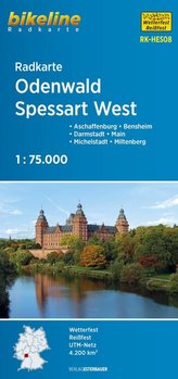 Radkarte Odenwald Spessart West (RK-HES08)