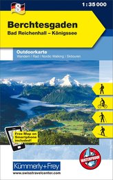 KuF Deutschland Outdoorkarte 08. Berchtesgaden, Bad Reichenhall, Königssee 1 : 35.000