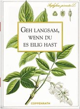 Geh langsam, wenn du es eilig hast