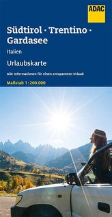 ADAC Urlaubskarte I Südtirol, Trentino, Gardasee 1:200 000