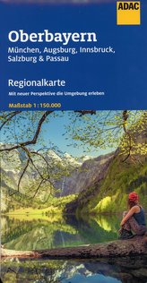 ADAC Regionalkarte Blatt 16 Oberbayern,  München, Augsburg, Innsbruck
