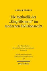 Die Methodik der Eingriffsnorm im modernen Kollisionsrecht