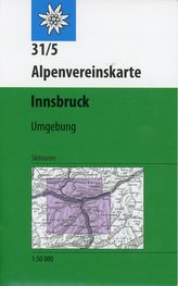 DAV Alpenvereinskarte 31/5 Innsbruck und Umgebung 1 : 50 000 Skirouten
