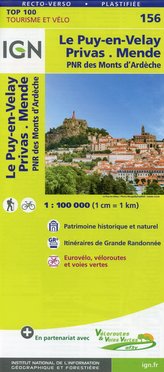 Le Puy-en-Velay.Privas.Mende 1:100 000