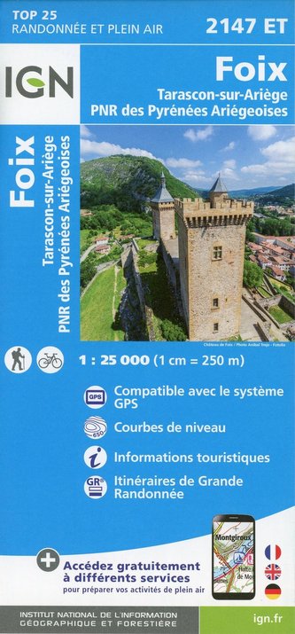 Foix.Tarascon-sur-Ariège. PNR des Pyrénées Ariégeoises 1:25 000 Foix.Tarascon-sur-Ariège. PNR des Pyrénées Ariégeoises 1:25 000