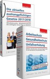 Kombi-Paket Die aktuellen aushangpflichtigen Gesetze 2020 + Arbeitsschutz, Gesundheitsschutz, Unfallverhütung