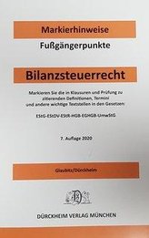 BILANZSTEUERRECHT Dürckheim-Markierhinweise/Fußgängerpunkte für das Steuerberaterexamen Nr. 2696 (2020: Dürckheim'sche Markierhi