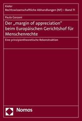 Der margin of appreciation beim Europäischen Gerichtshof für Menschenrechte