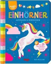 Einhörner - Ausmalen und dekorieren