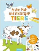 Erster Mal- und Stickerspaß Tiere