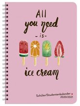 Ice Cream Schüler-/Studentenkalender A5 Kalender 2021