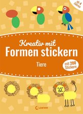 Mein kunterbuntes StickerBastelBuch - Tiere