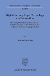 Digitalisierung, Legal Technology und Innovation.