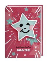 Pailletten Smiley Schülerkalender A5 - Kalender 2021