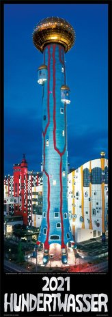 Hundertwasser Streifenkalender Architektur 2021