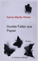 Dunkle Falter aus Papier
