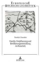 Familie, Fortpflanzung und Bevölkerungsentwicklung im Hunsrück