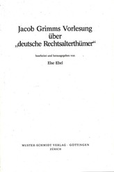 Jacob Grimms Vorlesung