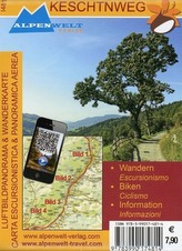 Keschtnweg Luftbildpanorama und Wanderkarte