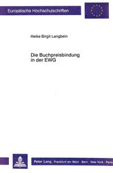 Die Buchpreisbindung in der EWG
