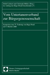 Vom Untertanenverband zur Bürgergenossenschaft