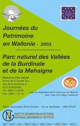 Parc naturel des Vallées de la Burdinale et de la Mehaigne 1 : 50 000