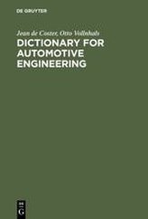Wörterbuch für Kraftfahrzeugtechnik